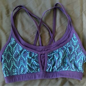 Prana Teal and Purple Sports Bra